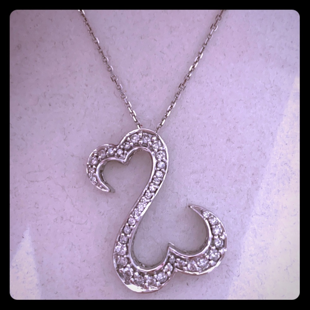 Open heart necklace